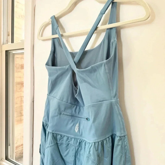 New Free People Righteous Onesie FP Movement One Piece Jumpsuit Blue - Picture 8 of 9